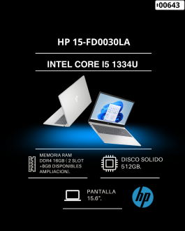 Computador Portátil - HP 15-FD0030LA - 00643