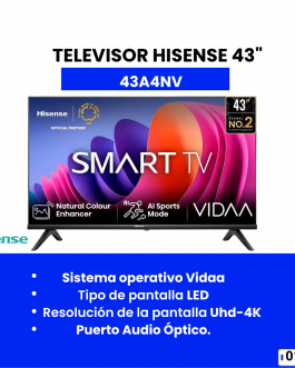 TELEVISOR HISENSE 43″ – 01364