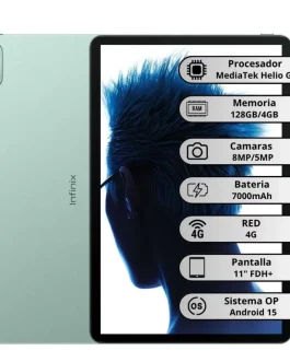 Tablet Infinix Xpad 20 128GB/4GB + Case Protector – Verde